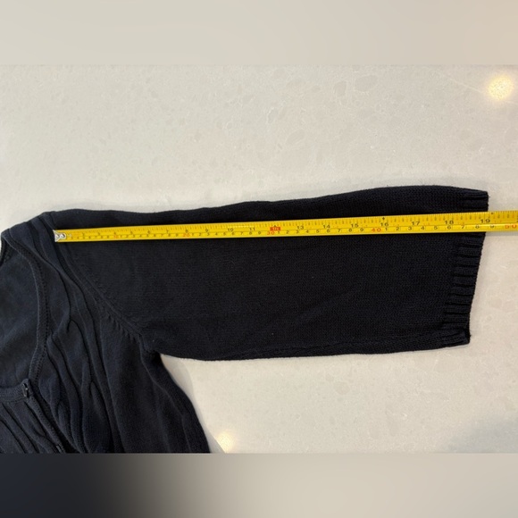 Classic And Cozy Black St. John's Bay Knit Cardigan Size XL - Picture 10 of 10